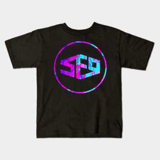 SF9 Logo Abstract Purple Kids T-Shirt